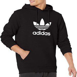 🆕adidas Originals Men's Trefoil Hoodie, Small-Black, Authentic, Brand NEW